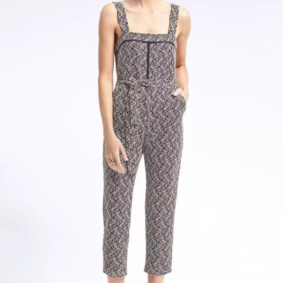 Banana Republic Belted Jumpsuit with Ladder Lace - Picture 1 of 5